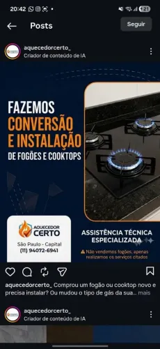 Conversão de Fogão