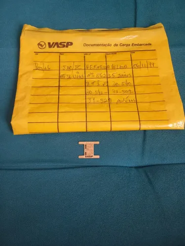  RETRÔ - Memorabília VASP  - Calendário De Pulseira 1977 + Envelope De Carga 1988