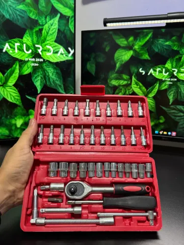 KIT DE FERRAMENTAS 46 PEÇAS COMPLETO 
