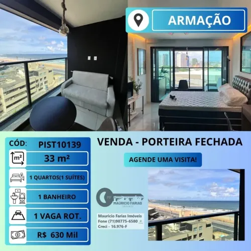 STUDIO COM 33M³ EM ARMAÇÃO - PORTEIRA FECHADA