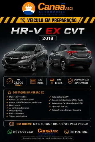 Honda HR-V EX 1.8 Flexone 16V 5P Aut. 2018
