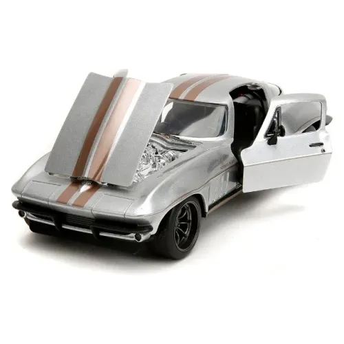 MINIATURA DE CARRO JADA BIGTIME MUSCLE - 1966 CHEVROLET CORVETTE - ESCALA 1/24