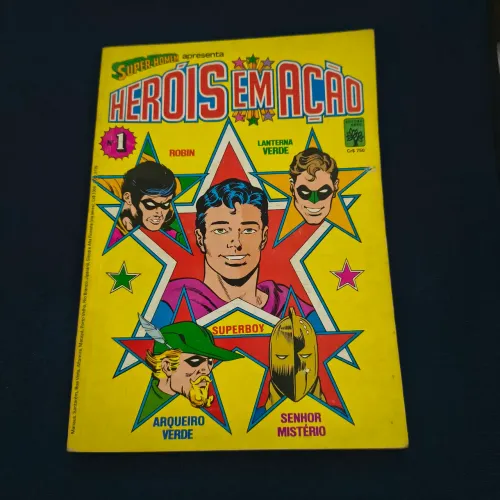 Revista Heróis em Ação Nº 1 - Editora Abril (1984) - Super-Homem - Excelente