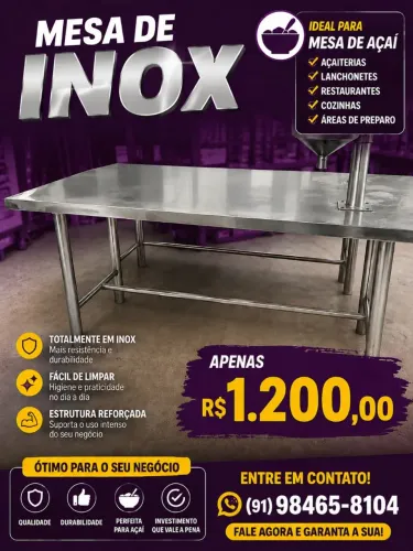 Mesa de inox