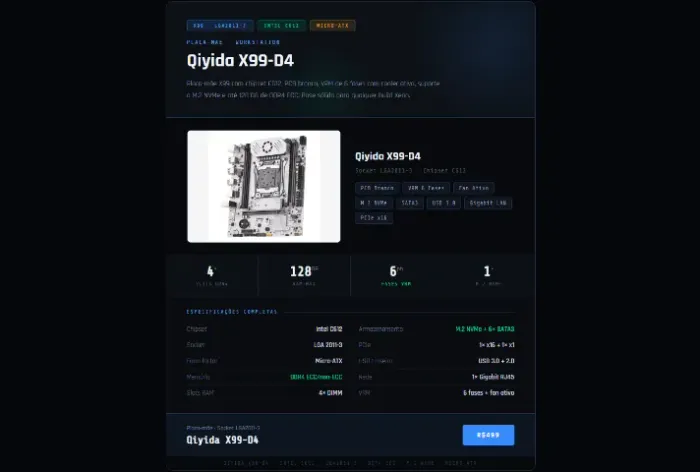 Kit Workstation X99 ? Placa Qiyida D4 + Xeon E5-2680 v4 14 Núcleos 28 Threads ?