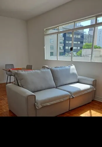 Sofá cinza retrátril 2,20m