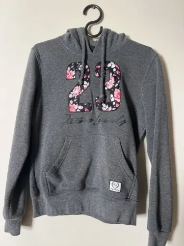 moletom feminino cinza com capuz m