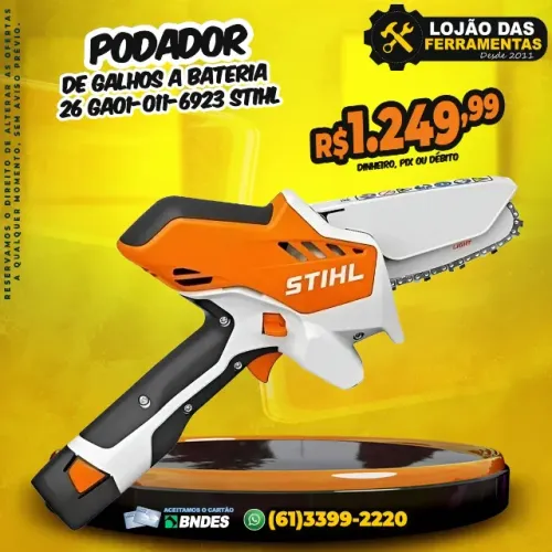 Podador de Galhos a Bateria 26 GA01-011-6923 Stihl