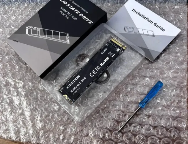 Ssd 512 Nvme kootion 2280 M2 . novo - caixa - tem ssd 120, 240 msata, sata outros