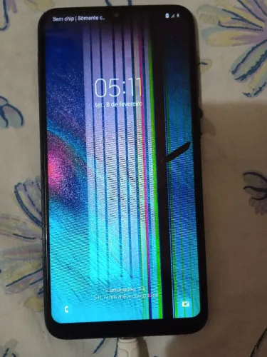 Samsung A10 com display queimado