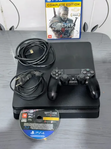 Ps4 slim 500GB controle original