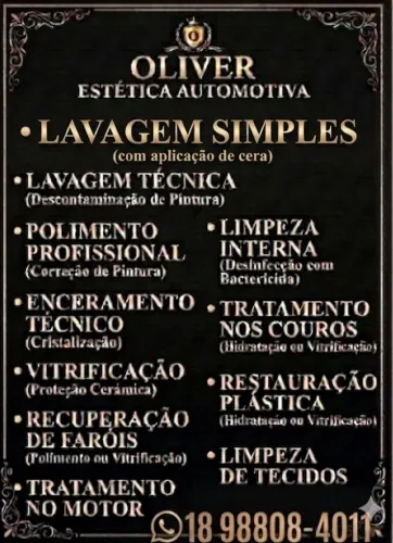 OLIVER ESTÉTICA AUTOMOTIVA