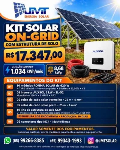KIT ENERGIA SOLAR SOLO