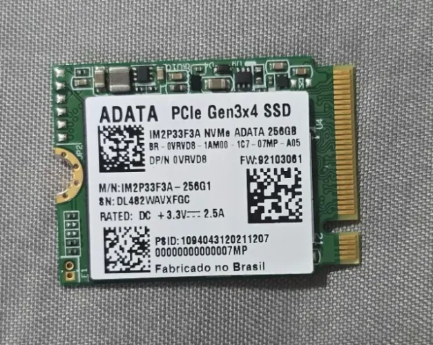 Vendo SSD NVME ADATA - 256GB