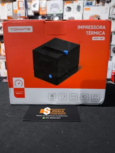Impressora Térmica 80mm com Fio USB - Produto novo. Loja Store World