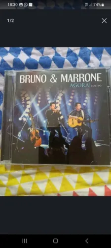 CD Bruno e Marrone - Agora Ao Vivo (Original / Excelente Estado