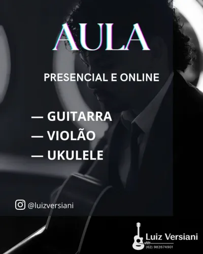 AULAS - Violão, Guitarra e Ukulele