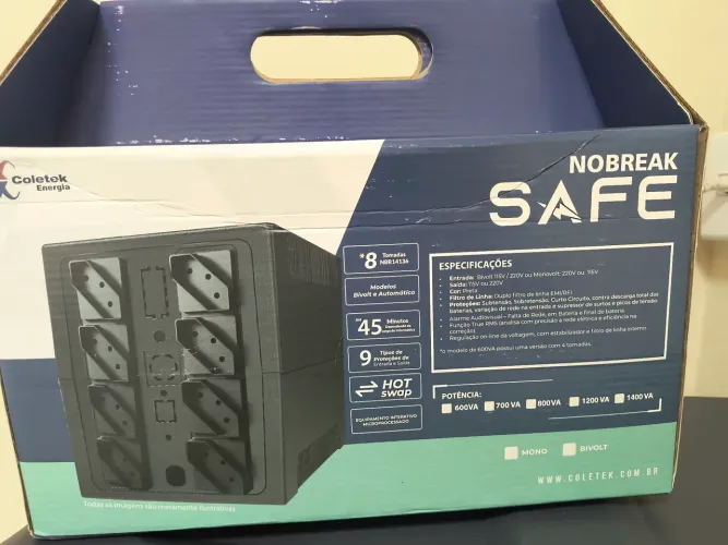 Nobreak novo 600va entrada bivolt saída 115V