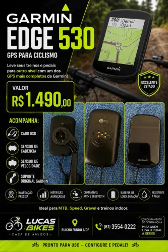Garmin edge 530 aceito Cartao sem detalhes