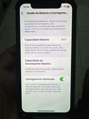 iPhone XS 80% de bateria 