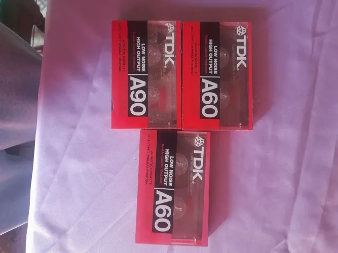 Fita cassete tdk 2 a 60 1 a 90