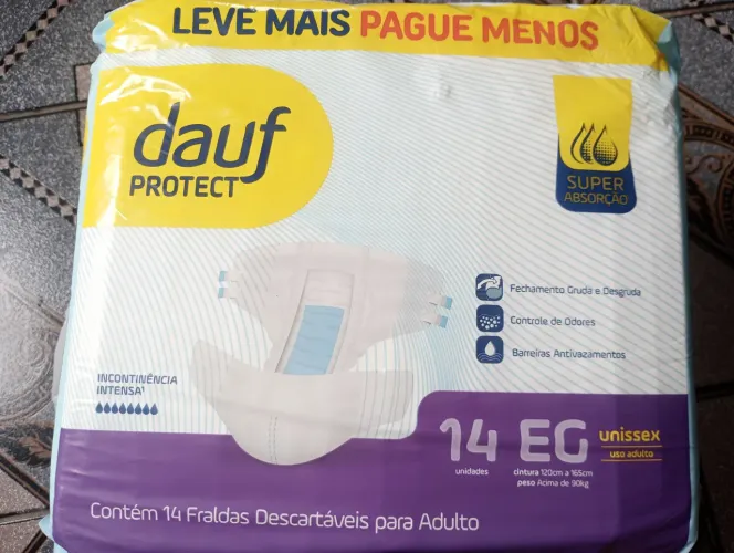 Fralda Dauf protect 2 pacotes