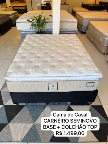 Cama de Casal CARNEIRO SEMINOVA TOP - ENTREGAMOS