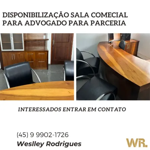 SUBLOCAÇÃO SALA COMERCIAL PARA ADVOGADOS