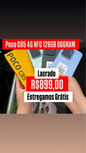 Xiaomi Poco c85 4G NFC 128/06 Novo Entregamos Grátis Garantia A Pronta Entrega