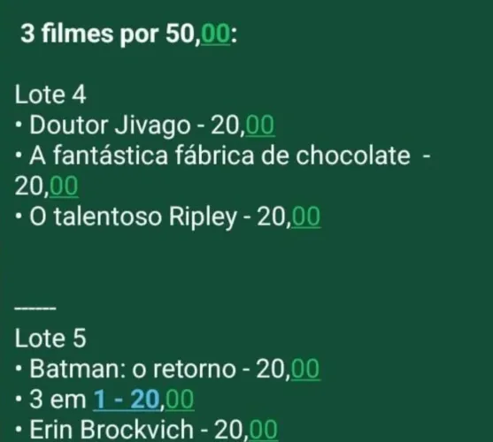 Filmes para Evans