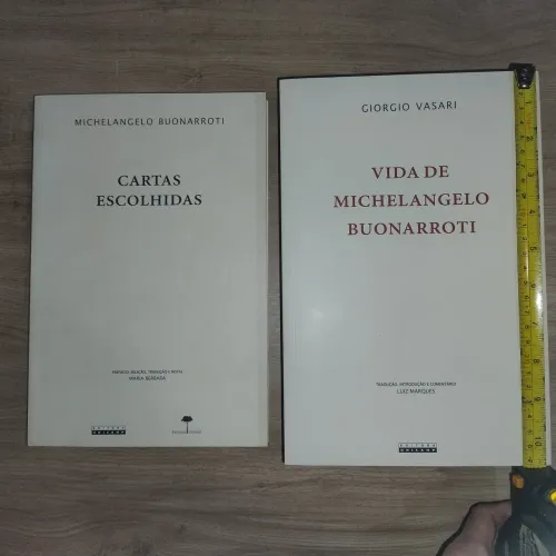 Vida de Michelangelo Buonarroti (Vasari)+Cartas Escolhidas (M. Buonarroti)- Livros NOVOS!!