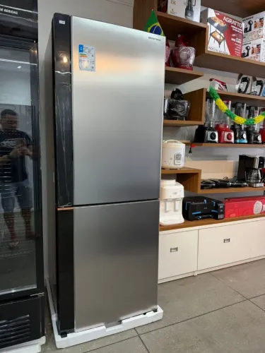 Geladeira Brastemp 500l Inteligente Inverse Inox Bivolt com IA- BRE66AK nova<br>
