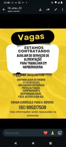 Vaga de emprego