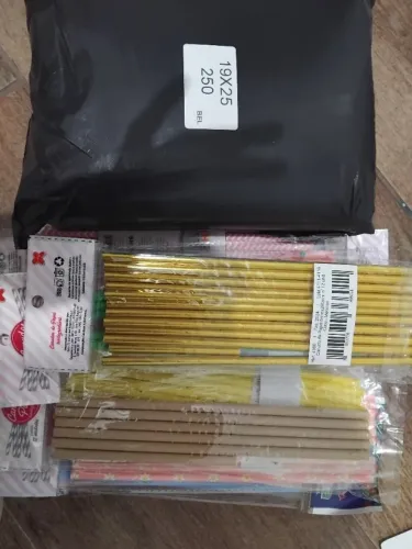500 sacos de envio 19x25 canudos