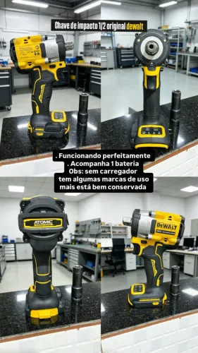 Chave de impacto original dewalt 1/2