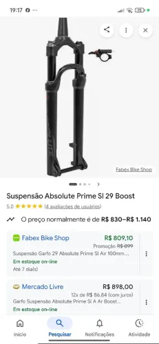 Suspensão Absolut prime SL 100mm