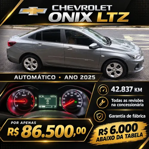 Chevrolet Onix PLUS LTZ 1.0 12V TB FLEX AUT. 4P 2025