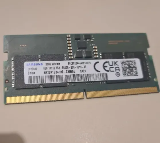 Memória RAM 8GB DDR5 5600MHz SODIMM Samsung para Notebook