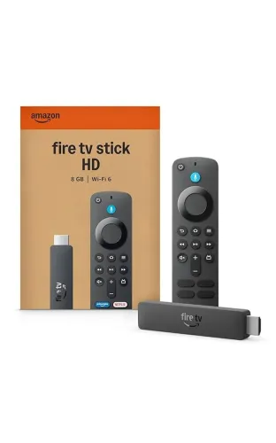 Fire Tv Stick Hd Amazon 8gb Wi-fi 6 Com Controle Alexa Voice Preto