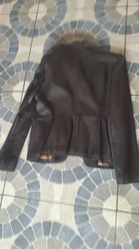 Casaco feminino tintoreto couro
