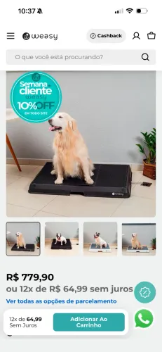 Weasy - Banheiro Inteligente - Tamanho G