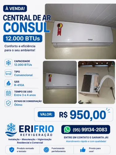 Vende-se central 12000btus