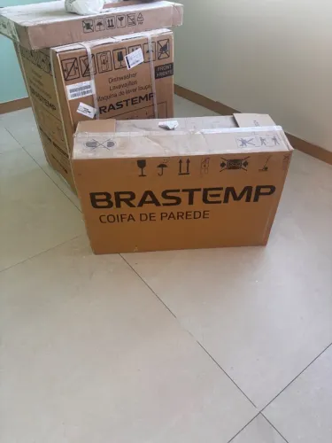 Coifa de Parede Brastemp Eclipse Collection 90cm com Painel Touch on Glass - BAE90AP 220V