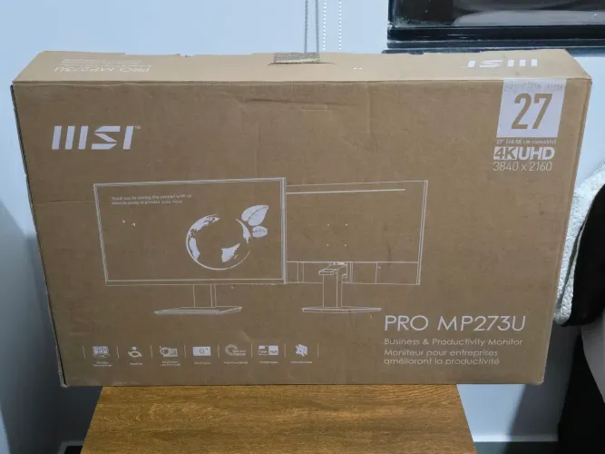 Monitor MSI 27" UHD 4K PRO MP273U IPS | 98% DCI-P3 | sRGB 130% | 60Hz | 4ms