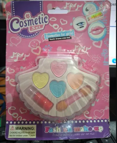 Maquiagem Infantil com Estojo Abre e Fecha - CosmeticSet