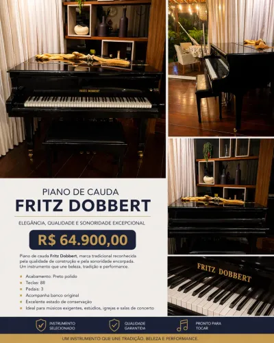 Piano de cauda Fritz Dobbert