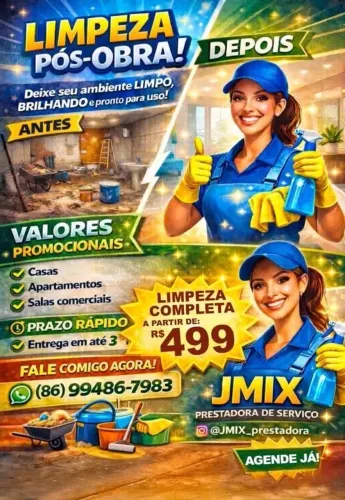 Limpeza pós obra
