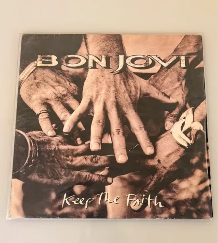 Raro Original Disco Vinil Lp Bon Jovi Álbum Keep The Faith 1992 Colecionador Cd