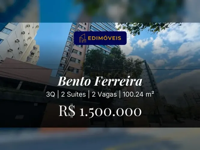 Apartamento 3 quartos em Bento Ferreira, ideal para quem busca conforto e segurança