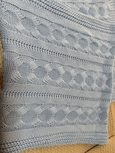Manta/ Pereira para cama Queen Azul